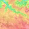 Carte topographique Rodelle, altitude, relief
