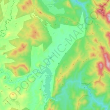 Carte topographique Tantangara, altitude, relief