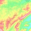 Carte topographique Venha-Ver, altitude, relief