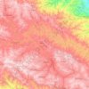 Carte topographique Bidar, altitude, relief