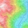 Carte topographique Zellberg, altitude, relief