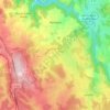 Carte topographique Blavignac, altitude, relief