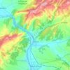 Carte topographique Garcia, altitude, relief