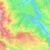 Carte topographique Bully, altitude, relief