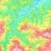 Carte topographique Prignano sulla Secchia, altitude, relief