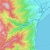 Carte topographique Hakone, altitude, relief