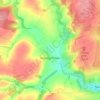 Carte topographique Guiting Power, altitude, relief