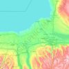 Carte topographique Cayuga County, altitude, relief
