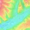 Carte topographique Charlieu, altitude, relief