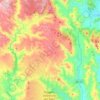 Carte topographique Ulassa/Ulassai, altitude, relief