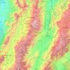 Carte topographique RAP Eje Cafetero, altitude, relief