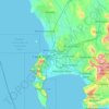 Carte topographique City of Cape Town, altitude, relief