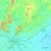 Carte topographique Budameru, altitude, relief