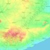 Carte topographique Amreli District, altitude, relief