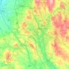 Carte topographique Newcastle-under-Lyme, altitude, relief