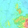 Carte topographique Machang, altitude, relief