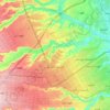 Carte topographique Al Urayja, altitude, relief