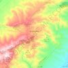 Carte topographique la Serratella, altitude, relief