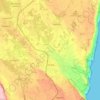 Carte topographique Tricase, altitude, relief