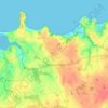 Carte topographique Saint-Coulomb, altitude, relief