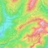 Carte topographique Transacqua, altitude, relief