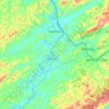 Carte topographique Santanésia, altitude, relief