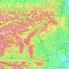 Carte topographique Steiermark, altitude, relief