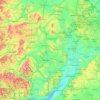 Carte topographique River Severn, altitude, relief