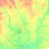 Carte topographique Lee County, altitude, relief