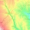 Carte topographique Maverick County, altitude, relief