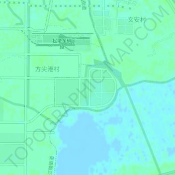 Carte topographique 叶泽湖花苑社区, altitude, relief