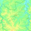 Carte topographique Tengréla, altitude, relief