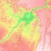 Carte topographique Kinshasa, altitude, relief