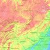 Carte topographique Susquehanna River, altitude, relief