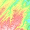 Carte topographique Ait Yadine, altitude, relief