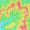 Carte topographique Schelingen, altitude, relief