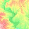 Carte topographique Lake Whitney, altitude, relief