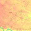 Carte topographique Bhadohi, altitude, relief