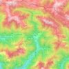 Carte topographique Paularo, altitude, relief