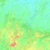 Carte topographique Balod, altitude, relief