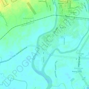 Carte topographique Cotta, altitude, relief