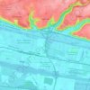 Carte topographique Rogerville, altitude, relief