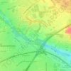 Carte topographique Abbotstown, altitude, relief