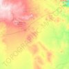 Carte topographique Pentland, altitude, relief