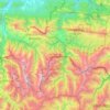 Carte topographique Джейрахский район, altitude, relief