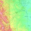 Carte topographique Highwood River, altitude, relief