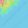 Carte topographique Lillesand, altitude, relief