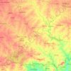 Carte topographique Centre-Sud, altitude, relief