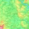 Carte topographique Bor, altitude, relief