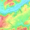 Carte topographique Vitrey-sur-Mance, altitude, relief